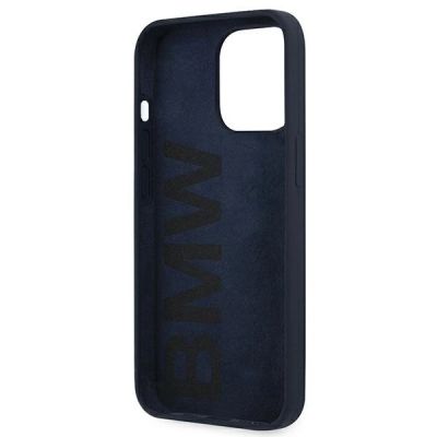 7. Etui BMW Silicone Signature na iPhone 13 / 13 Pro - granatowe