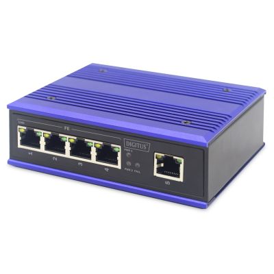 3. ASSMANN Electronic DN-650105 przełącznik sieciowy Fast Ethernet (10/100) Czarny, Niebieski