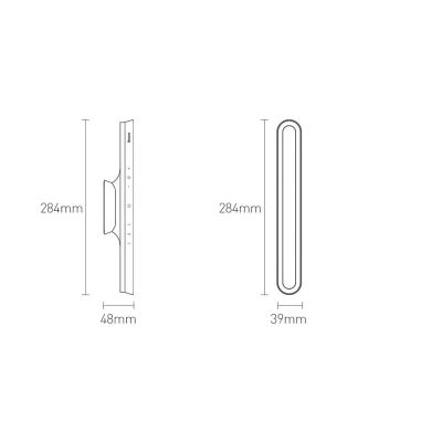 16. Baseus magnetyczna lampka nocna LED lampa pod szafkę do domu kuchni pokoju biały (DGXC-02)