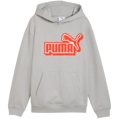 2. Bluza dla dzieci Puma ESS Logo Lab Relaxed Hoodie szara 694674 63