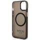 7. Etui Guess Gold Outline Translucent MagSafe na iPhone 14 Plus - czarne