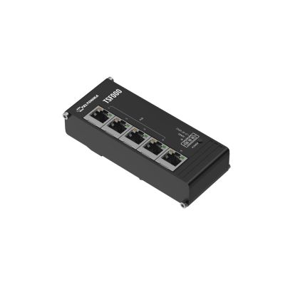 3. Teltonika TSF000 Nie zarządzany Fast Ethernet (10/100) Obsługa PoE Desktop Czarny