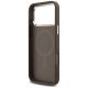 7. Etui Guess 4G Triangle Logo MagSafe na iPhone 17 Pro Max - brązowe