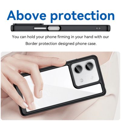 4. Etui Outer Space Case z żelową ramką do Xiaomi Redmi Note 13 5G - czarne
