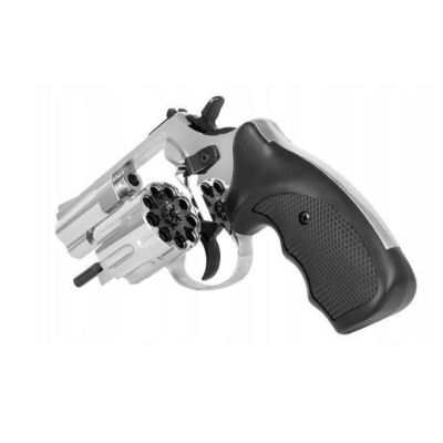4. Rewolwer hukowy alarmowo sygnałowy ZORAKI R1-K6L BAS lufa 2,5" kal. .22 Long Blank chrom błysk (R1256MNP-BAS)