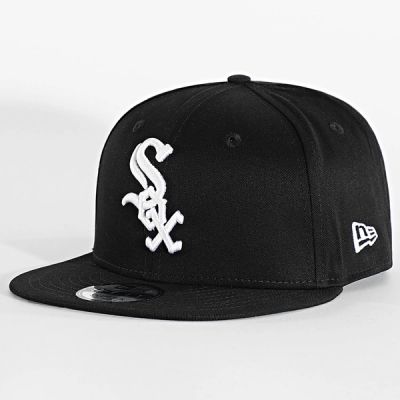 Czapka Full-Cap z daszkiem Chicago New Era Sox modna czarna sportowa