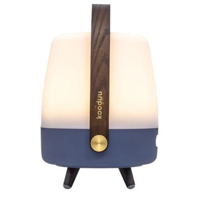 3. Kooduu Lite-up PLAY Mini Głośnik mono przenośny Niebieski, Biały, Drewno 8 W