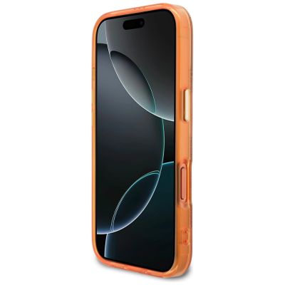 5. Etui Guess IML Peony Dot MagSafe na iPhone 17 Pro Max - pomarańczowe