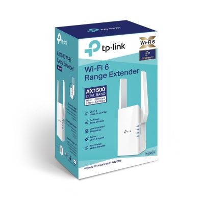 3. Przedłużacz sieciowy TP-Link RE505X, nadajnik i odbiornik sieci, biały, 10/100/1000 Mbit/s