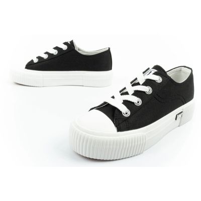 8. Lee buty damskie sportowe Isla trampki czarne platforma wygodne