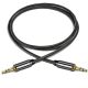 4. Wozinsky uniwersalny kabel mini jack 2x kabel AUX 2 m czarny