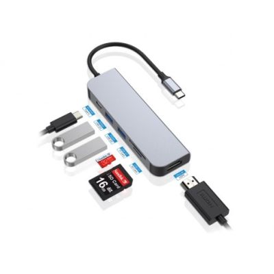 4. Conceptronic DONN02G stacja dokująca USB 3.2 Gen 1 (3.1 Gen 1) Type-C Aluminium
