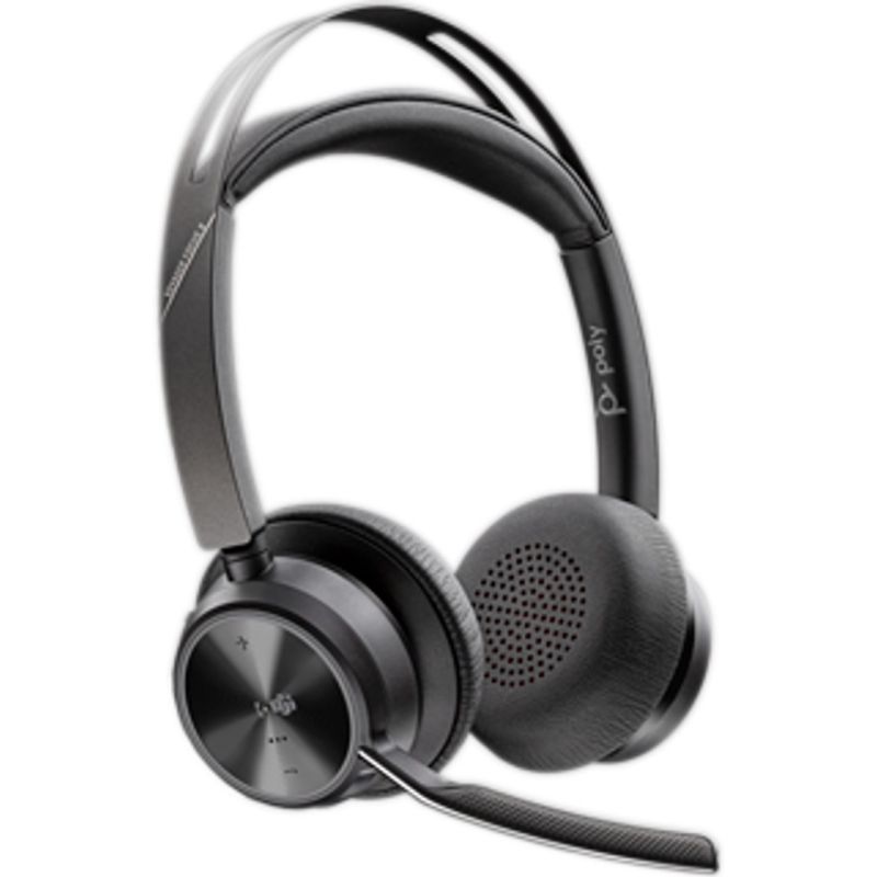 80. Słuchawki Poly Voyager Focus 2-M USB-C-C Headset USB-C/A Adapter Charging Stand No localization Retail Packaging