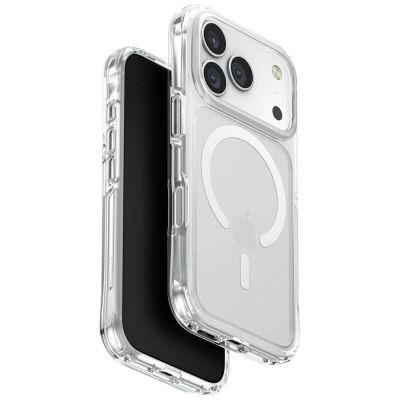 7. Etui UNIQ LifePro Xtreme Magclick Charging do iPhone 17 Pro - przezroczysty-brokat