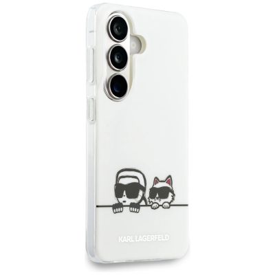3. Etui Karl Lagerfeld IML Peekaboo Karl&Choupette MagSafe na Samsung Galaxy S26 - przezroczyste