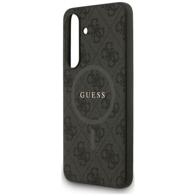 7. Etui Guess 4G Ring Classic Logo MagSafe na Samsung Galaxy S25 FE - czarne