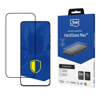 Wzmocnione szkło hartowane na cały ekran 3mk HardGlass Max Black na Motorola Edge 50 Neo