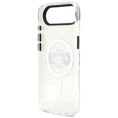 7. Etui Karl Lagerfeld IML Choupette Sketch Logo MagSafe na iPhone Air - przezroczyste
