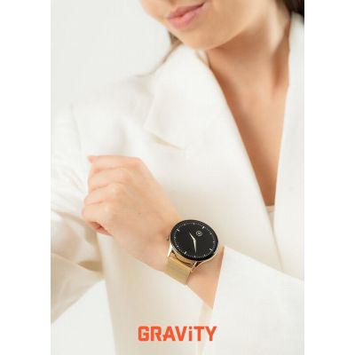 2. Smartwatch Gravity Złoty Pasek + Bransoleta GT11-4