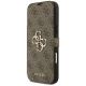 2. Etui Guess Book 4G Metal Logo na iPhone 18 Pro Max / 17 Pro Max - brązowe