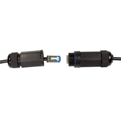 6. Logilink Outdoor PE Patchkabel CAT.6A S/FTP, schwarz, 50,0m