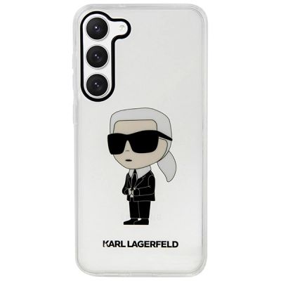 3. Etui Karl Lagerfeld Ikonik Karl na Samsung Galaxy S23+ - przezroczyste