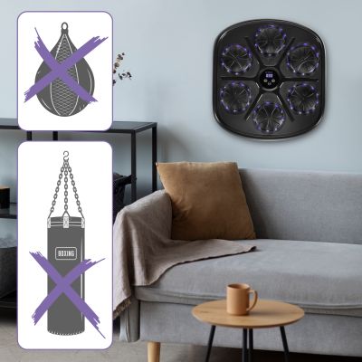 8. TB03 ELEKTRONICZNA TARCZA BOKSERSKA BLUETOOTH Z MUZYKĄ I RĘKAWICAMI HMS