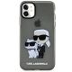 3. Etui Karl Lagerfeld Glitter Karl&Choupette na iPhone 11 / Xr - czarne