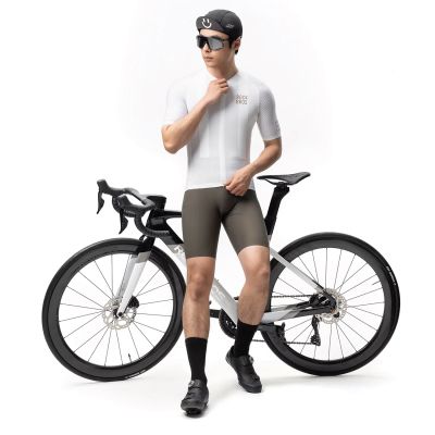 4. Koszulka rowerowa Rockbros YDDX011 Diamond z krótkim rękawem rozmiar L - biała