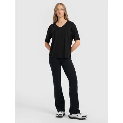 6. T-shirt oversize z modalem damski 4F 4FRAW25TTSHF3283-21S