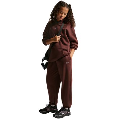 7. Spodnie dla dzieci Nike Sportswear Studio Fleece brązowe IM4905 658