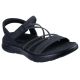 Skechers damskie sandały GO WALK FLEX SANDAL EMMA 141473 BKGY