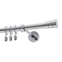 KARNISZ POJEDYNCZY FI 19 MM  CHROM 480 CM STOŻEK Z KÓŁKAMI  KOWALSKI