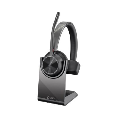 8. POLY Zestaw słuchawkowy Voyager 4310 z certyfikatem Microsoft Teams + adapter BT700 + stacja ładująca