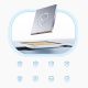 6. Powerbank Baseus PicoGo 10000mAh 45W z wyświetlaczem cyfrowym z wbudowanym kablem USB-C - tytanowy