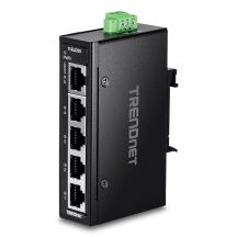 Trendnet TI-ELC50 przełącznik sieciowy Nie zarządzany Fast Ethernet (10/100) Czarny