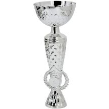 PUCHAR METALOWY SREBRNY 28,5 CM TRYUMF