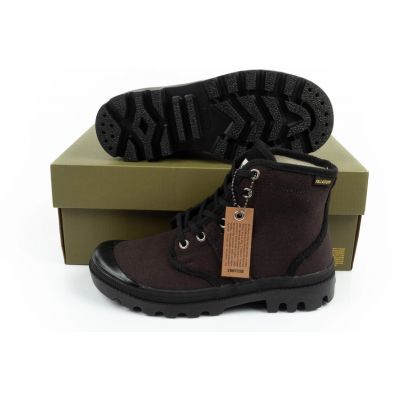 10. Buty sportowe damskie botki za kostkę Palladium Pallabrousse czarne