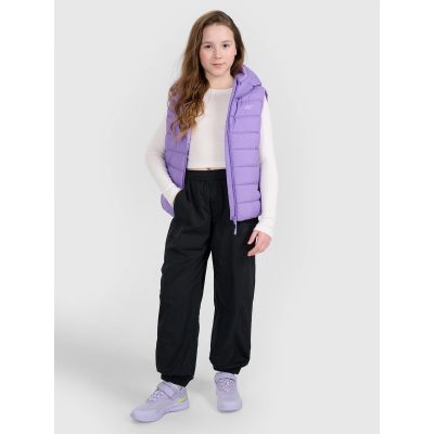 2. Bezrękawnik puchowy z wypełnieniem syntetycznym dziewczęcy 4F 4FJRAW25TVJAF322-51S