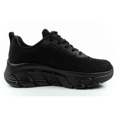 4. Skechers buty sportowe sneakersy damskie Bobs B Flex modne czarne