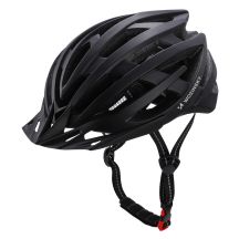 Kask rowerowy MTB Wozinsky z odpinanym daszkiem i tylną lampką USB 57-62 cm - czarny
