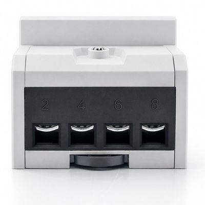 7. Qoltec 50980 Trójfazowy elektroniczny licznik z resetem | miernik zużycia energii na szynę DIN | 400V | 100A | LCD | LED | 4P