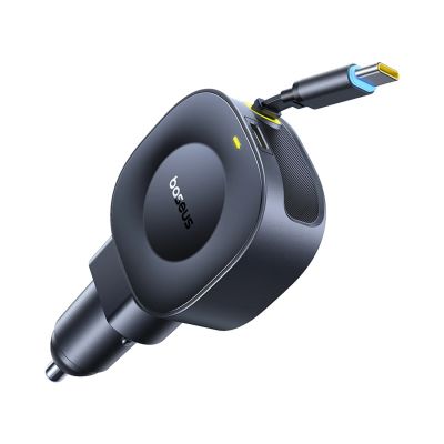 2. Ładowarka samochodowa Baseus PrimeTrip VR2 45W + 45W ze zwijanym kablem USB-C - czarna