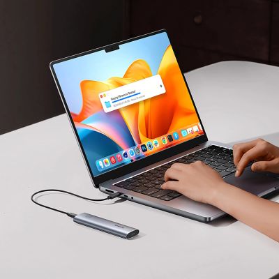 16. Kieszeń na dysk SSD Baseus FlyJoy M.2 NVMe 10 Gb/s - szara