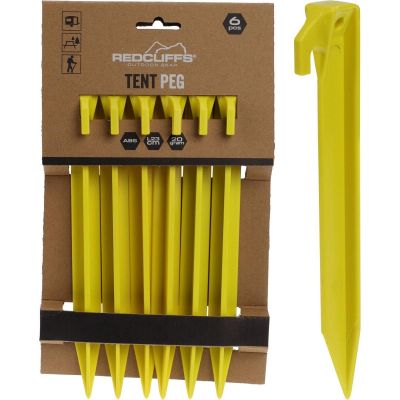 12. ŚLEDZIE DO NAMIOTU 23CM KPL. 6SZT PLASTIK REDCLIFFS
