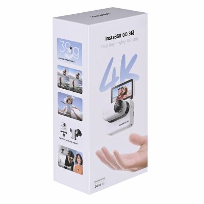25. Insta360 GO 3S (64GB) Biała - Kamera Sportowa 4K 39g