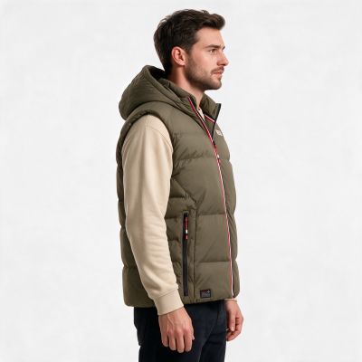 3. Kamizelka męska Geographical Norway VITO KAKI DB MEN 001 (WZ6239H/GN-KAKI)