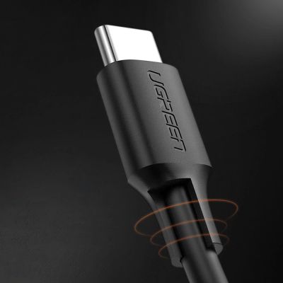 21. Kabel Ugreen US286 USB-C - USB-C 3A 480Mb/s 3m - czarny
