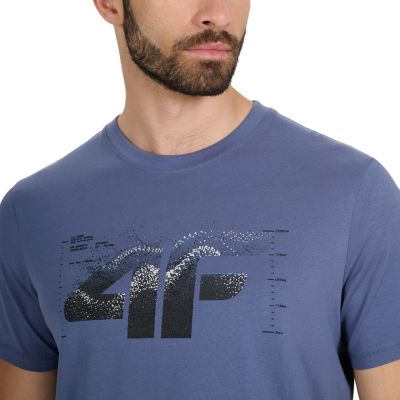 4. Koszulka męska 4F M2359 denim 4FWAW25TTSHM2359 32S