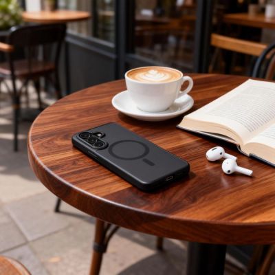 7. Etui Tech-Protect MagCam MagSafe na Samsung Galaxy S26 - czarno-matowe